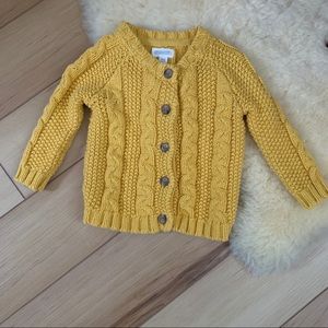 Mustard knit cardigan